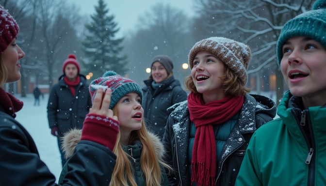 Wonder Snowfall Free Twilight Snowfall Wonder Image - Winter, Snowflakes, Twilight ...