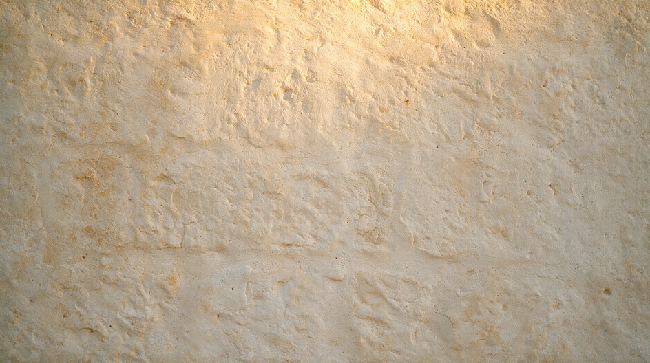 A wide, photo-style view of an old limestone wall fills the frame from ...