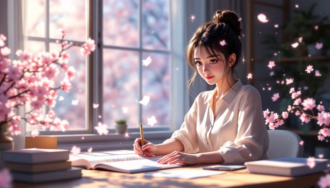 Peaceful Writing Free Magical Writing Moment Image - Writing, Anime, Manga | Download at ...