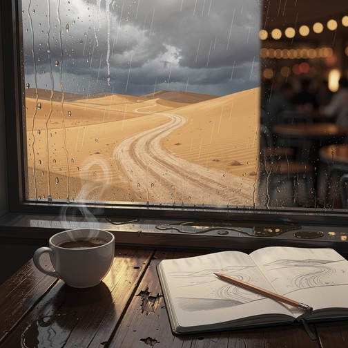 Free Rainy Cafe Solitude Image - Cafe, Coffee, Rain | Download at StockCake