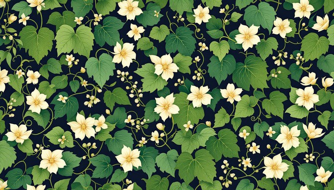 Realistic Vine Pattern Free Botanical Vine Pattern Image - Botanical, Pattern, Vines ...