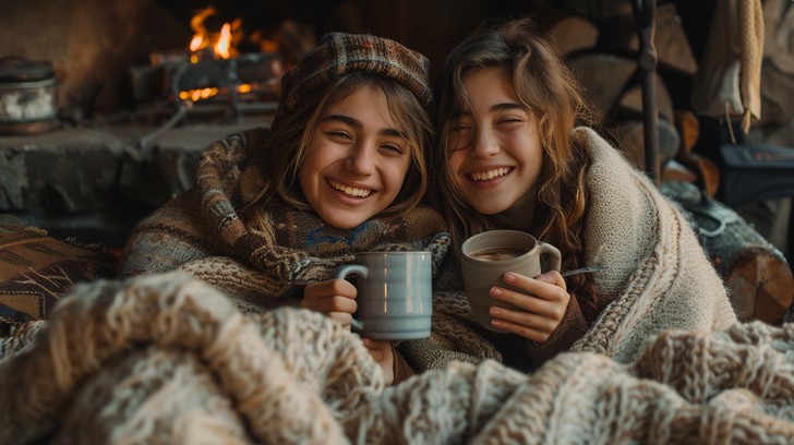 Free Cozy Winter Embrace Image - Friendship, Winter, Cozy | Download at ...