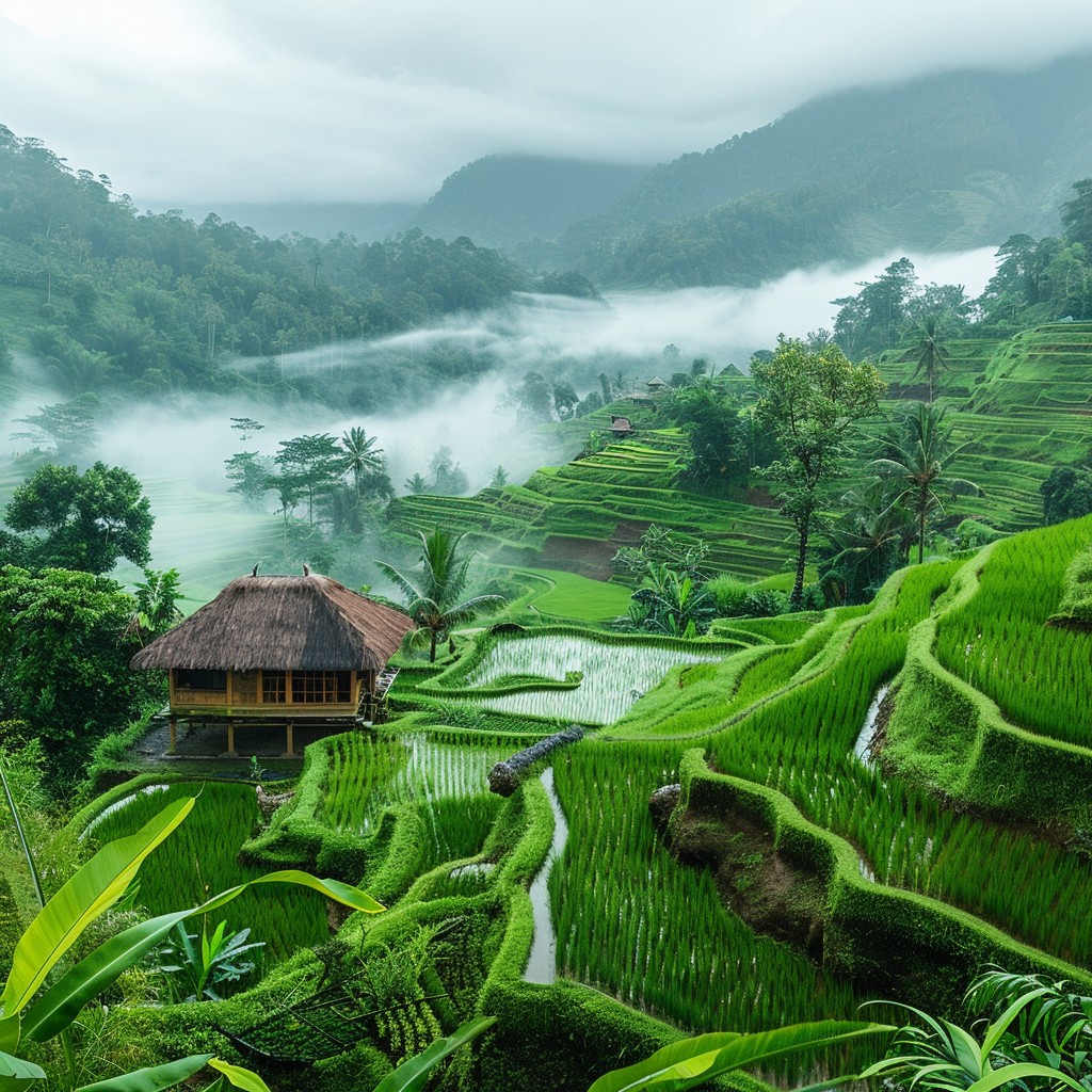 Free Misty Rice Terraces Image - Mist, Rice, Terraces | Download at ...