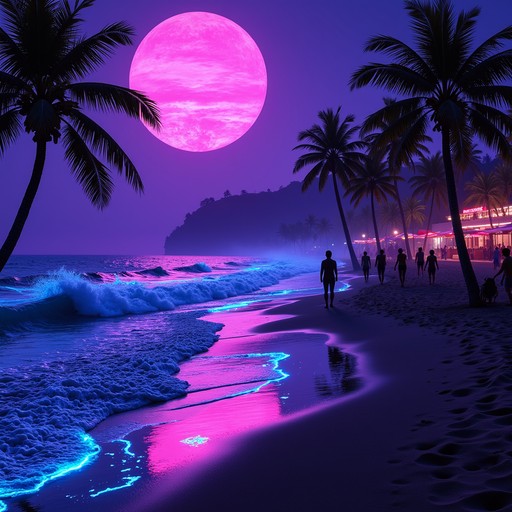 Free Neon Beach Paradise Image | Download at StockCake