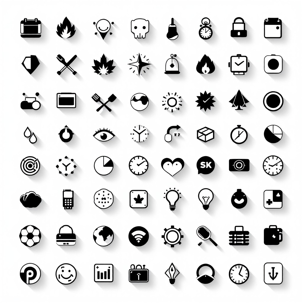 Free Minimal Icon Grid Image - Minimal, Icons, Geometric | Download at ...