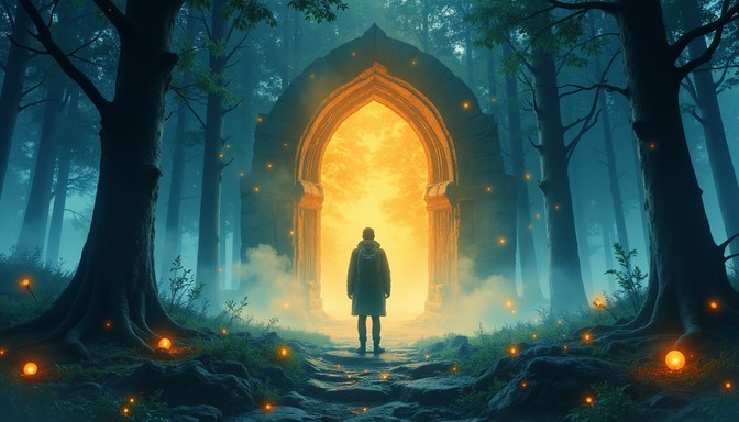Free Enchanted Forest Gateway Image - Portal, Forest, Magical ...