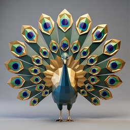 Free Geometric Peacock Art Image - Bird, Geometric, Abstract | Download ...