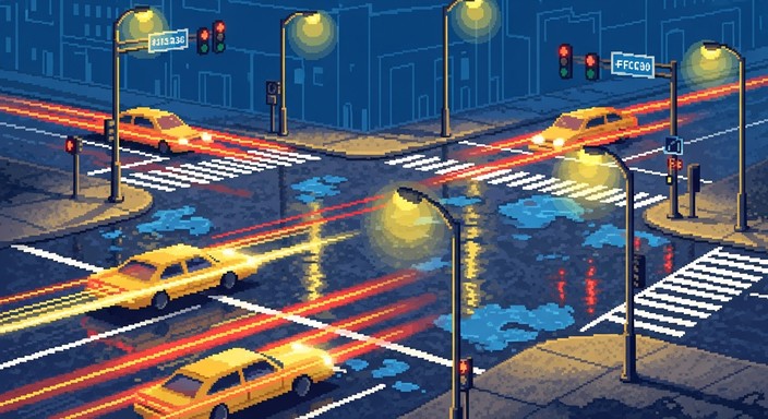 Free Urban Pixel Art Image - Isometric, Pixel, Traffic | Download at ...
