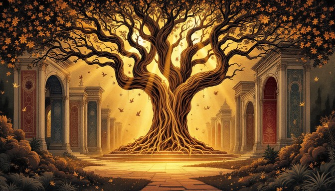Free Ancestral Tree Portal Image - Tree, Classical, Golden | Download ...