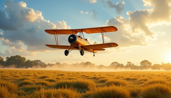 Free Golden Hour Flight Image - Biplane, Sunset, Aviation | Download at ...