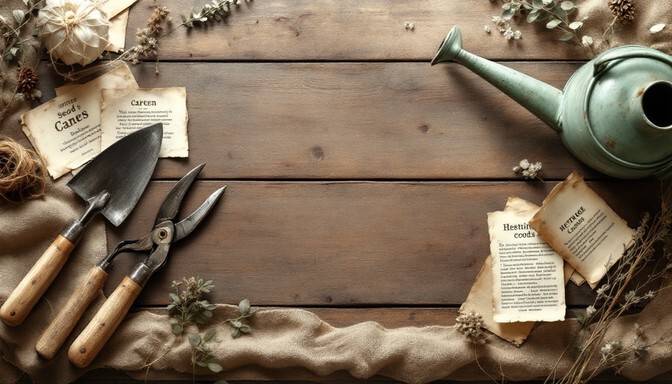 Rustic Garden Tools Free Vintage Garden Tools Image - Mower, Rake, Gardening | Download at ...
