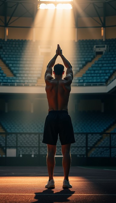 Sports Dedication Example Free Dedication Through Light Image - Athlete, Training, Stadium ...