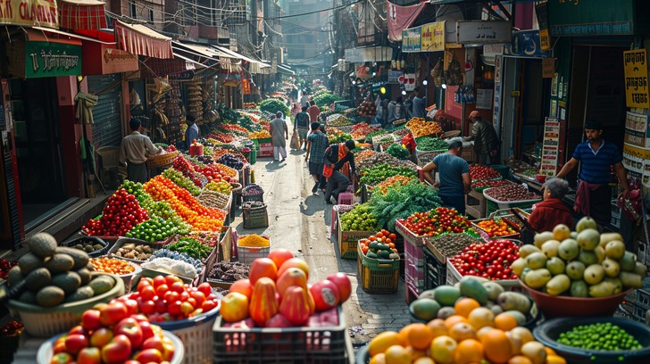 Market Setting Images Free Autumn Market Scene Image | Download at StockCake