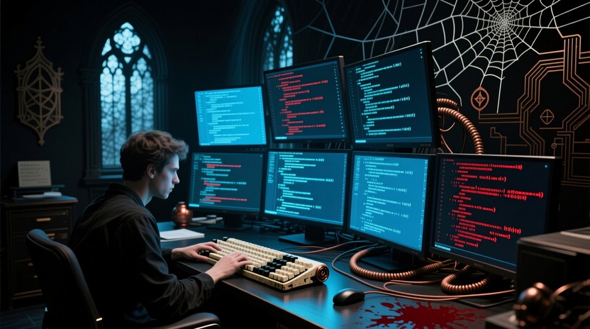 Free Programmer's Dark Sanctuary Photo - Programmer, Coder, Gothic ...