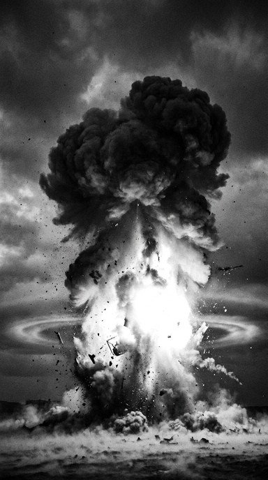 Free Explosive Power Unleashed Image - Explosion, Blast, Monochrome ...