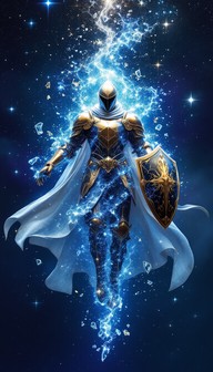 Knight Acending Free Celestial Knight Ascending Image - Knight, Cosmic, Celestial ...