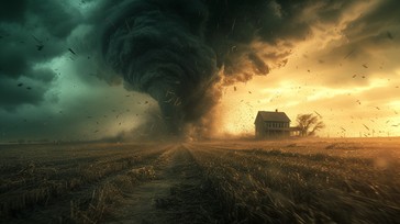 Free Apocalyptic Tornado Scene Image - Tornado, Storm, Destruction ...