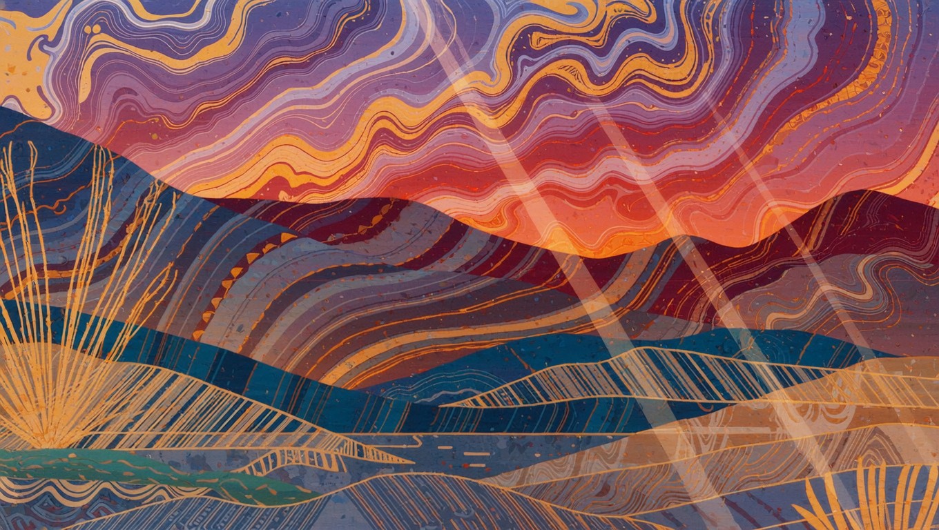 Free Marbled Sunset Dreams Image - Sunset, Abstract, Marbled | Download ...