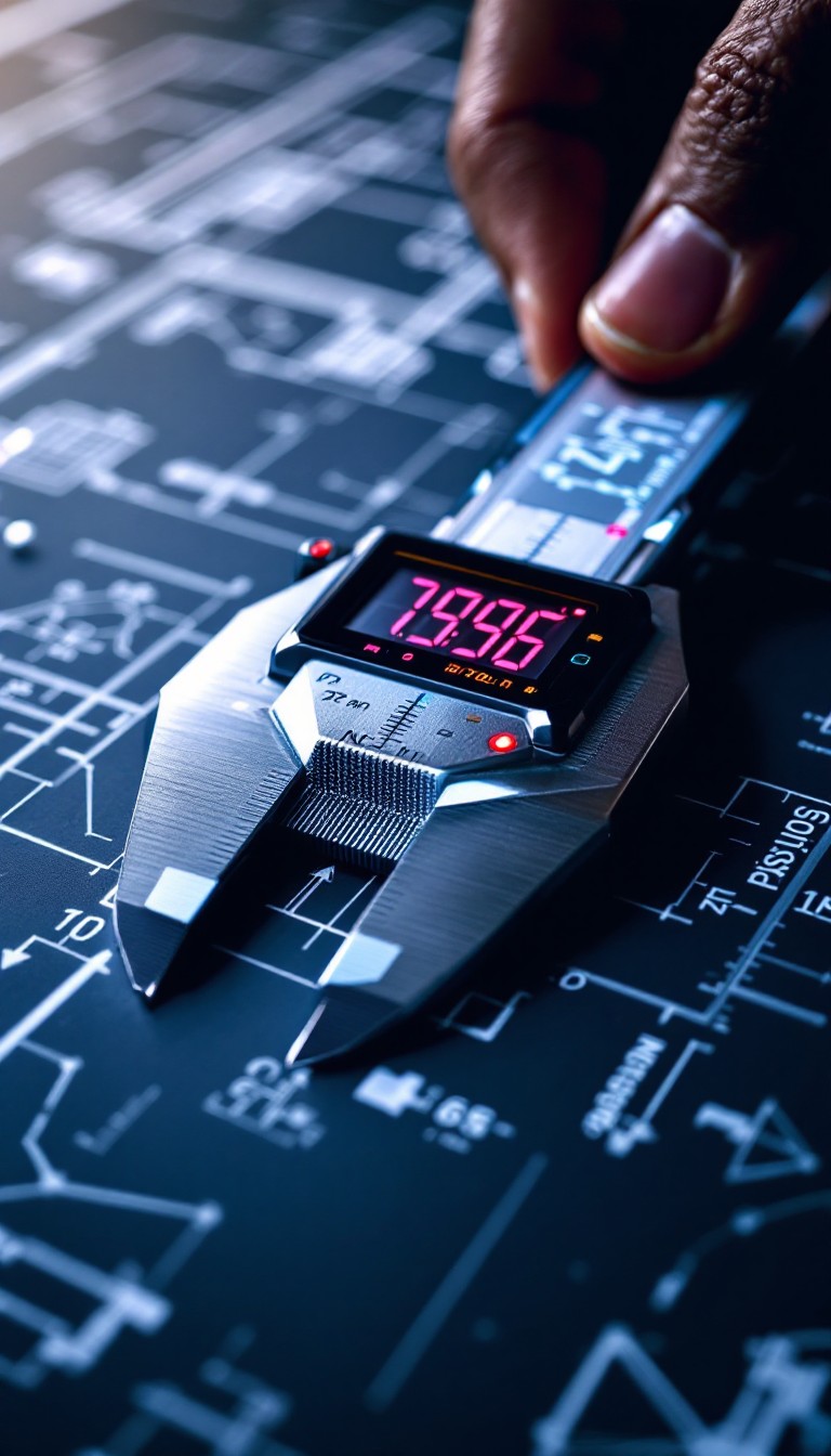 People Using Digital Calipers Free Precision Meets Digital Image - Caliper, Digital, Measurement ...