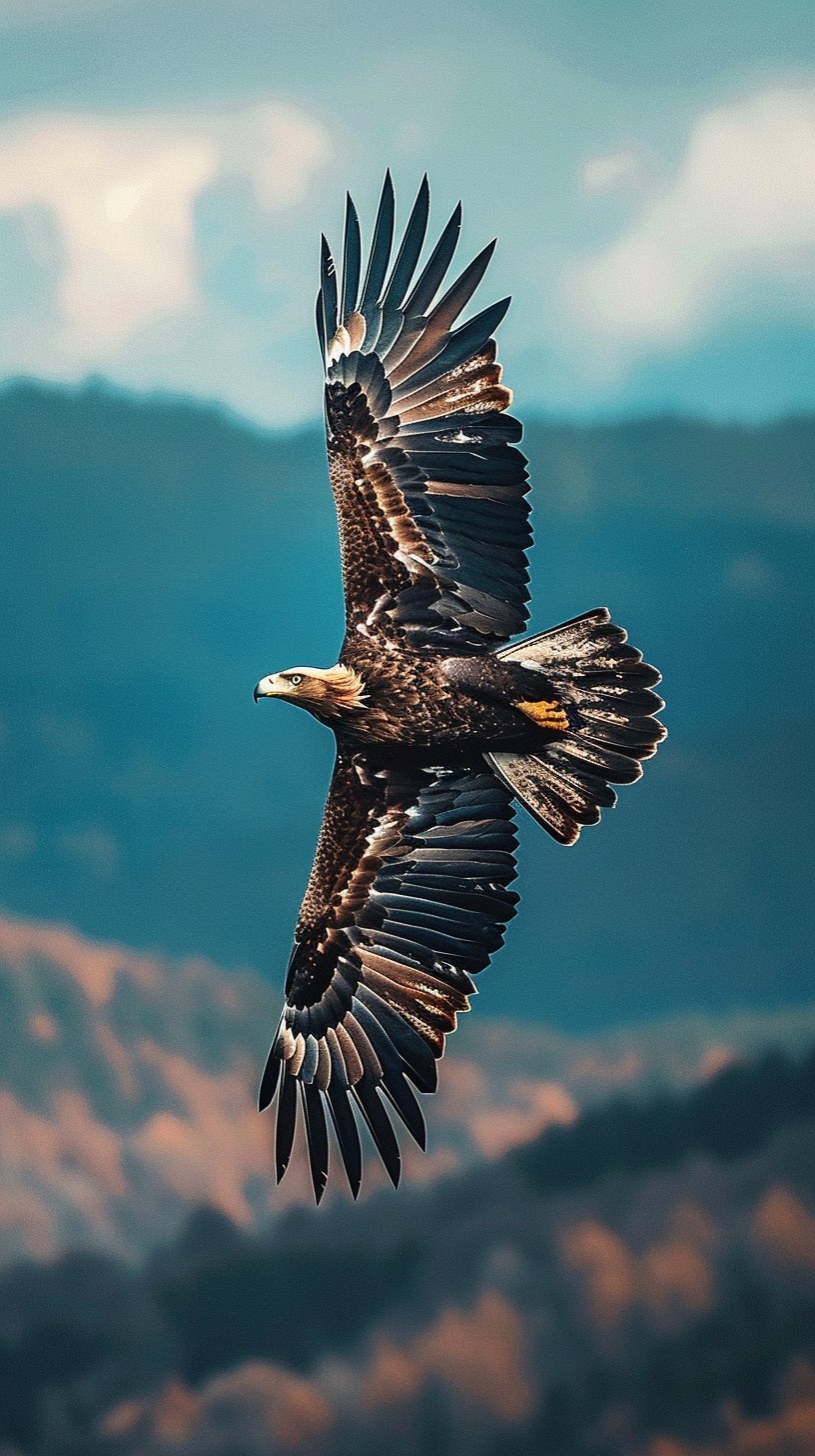 Free Eagle in Flight Image - Eagle, Flight, Mountains | Download at ...