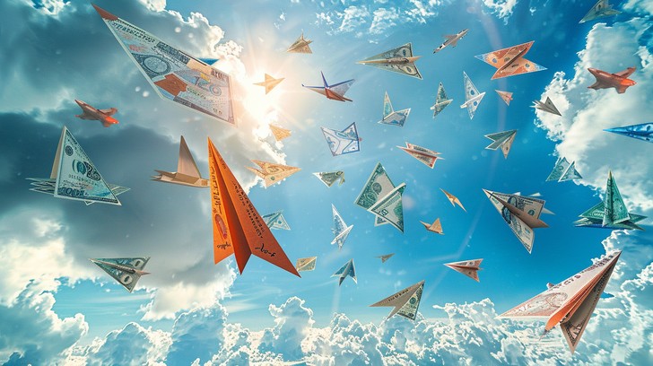 Paper Plane In Flight Free Soaring Paper Plane Image - Paper, Plane, Flight | Download at ...