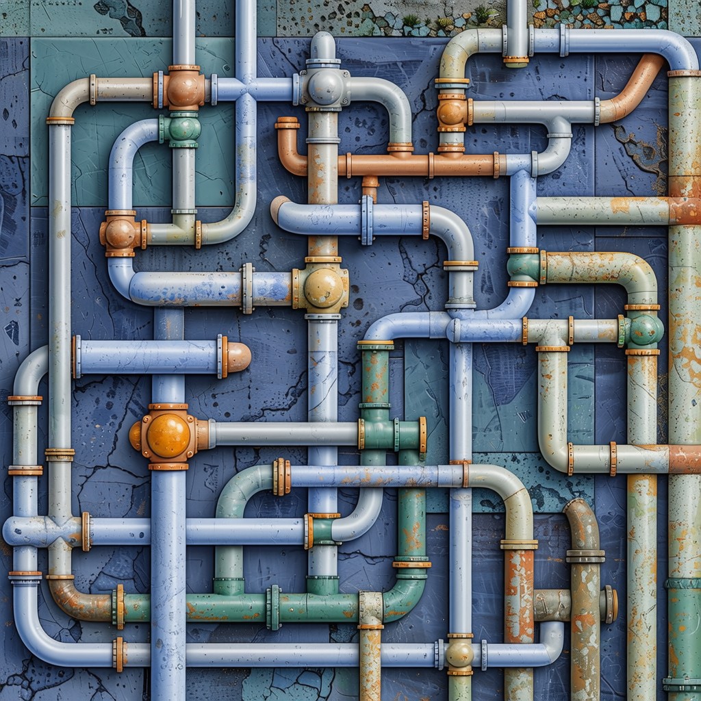 Free Complex Conduit Network Photo - Pipes, Conduits, Blueprint ...