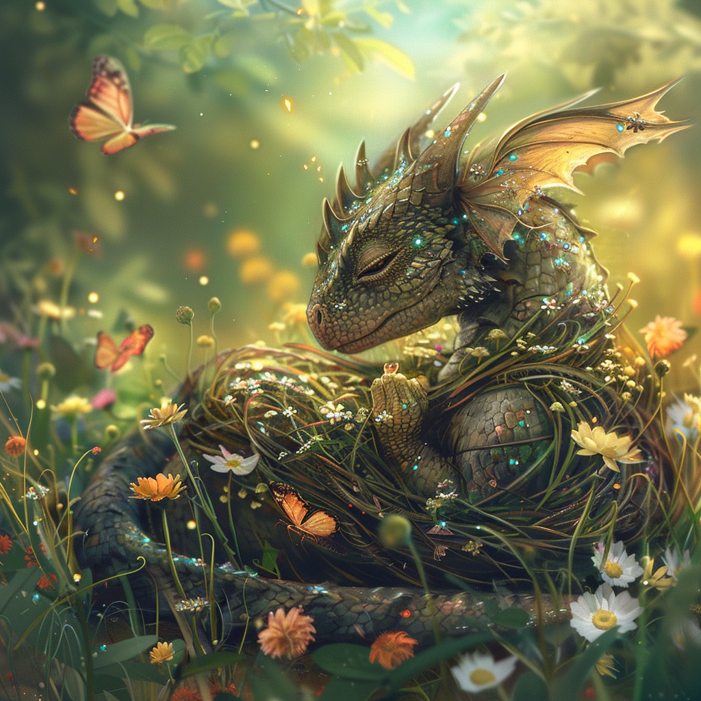Free Enchanted Dragon Nest Image - Dragon, Enchanted, Meadow | Download ...
