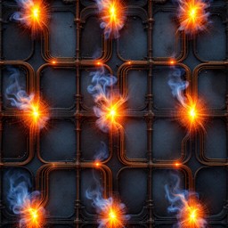 Free Burning Copper Grid Image - Copper, Grid, Flames | Download at ...