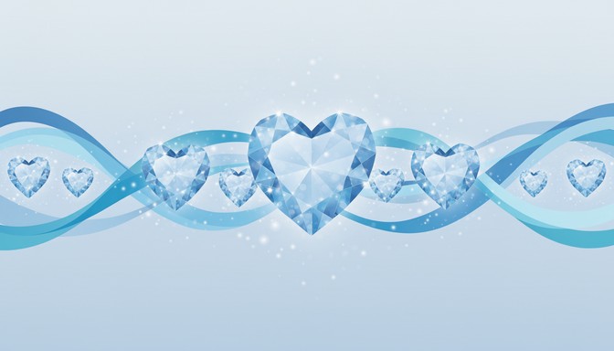 Free Crystal Hearts Float Image - Crystal, Hearts, Blue | Download at ...
