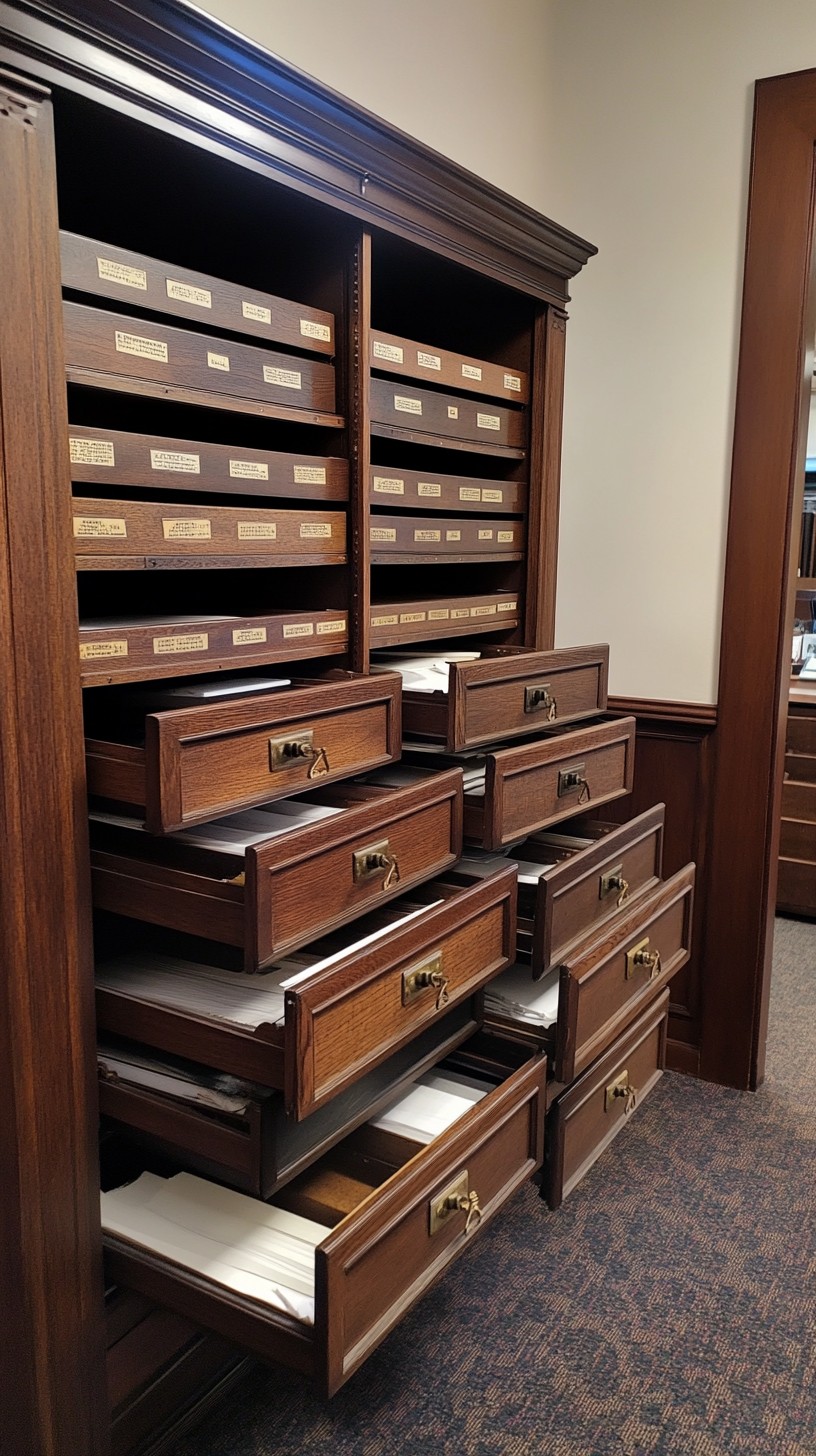 Free Open file drawers Image - Library, Drawers, Wooden | Download at ...