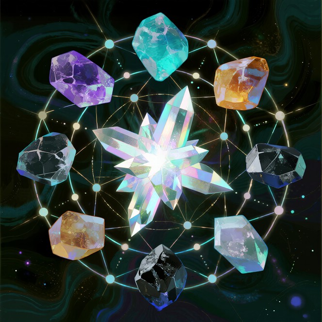 Free Crystalline Cosmic Harmony Image - Crystals, Mystical, Geometry ...
