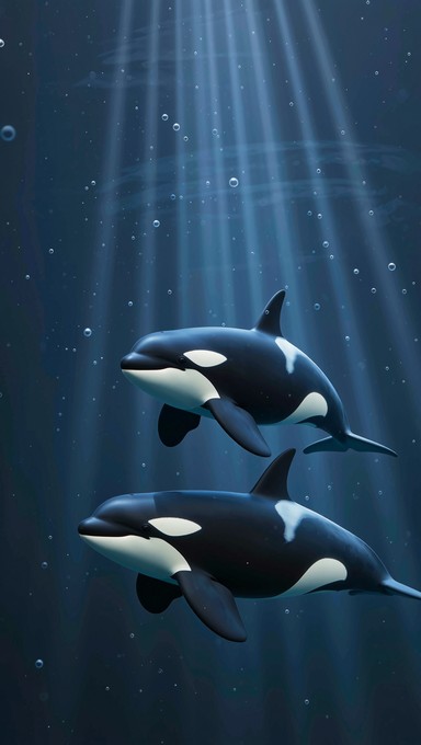 Free Rising Orca Grace Image - Orcas, Whale, Ocean | Download at StockCake