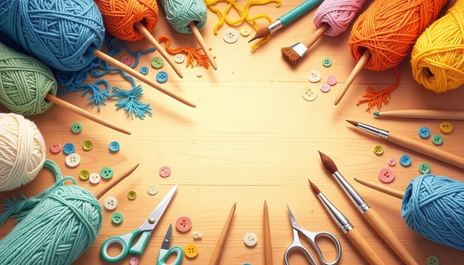 Free Colorful Craft Creation Image - Crafts, Yarn, Knitting | Download ...