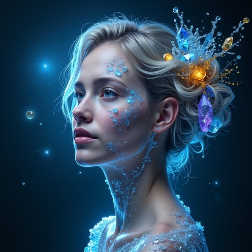Free Cosmic Crystal Portrait Image | Download at StockCake