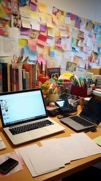 Free Creative Workspace Clutter Image - Workspace, Creativity, Art ...