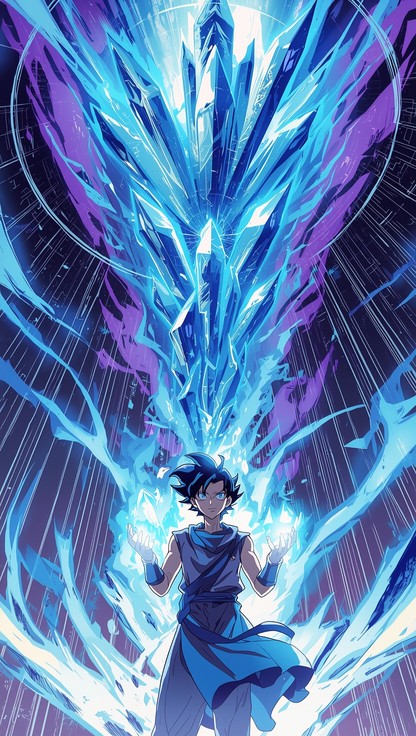 Free Glowing Blue Power Image - Anime, Magic, Blue | Download at StockCake