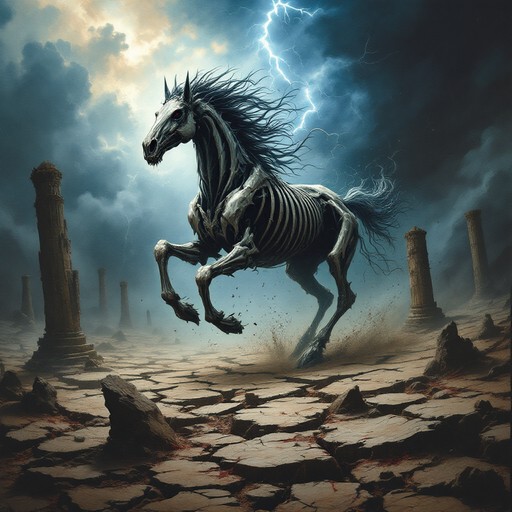 Free Skeletal Midnight Steed Image - Skeletal, Horse, Nightmare ...