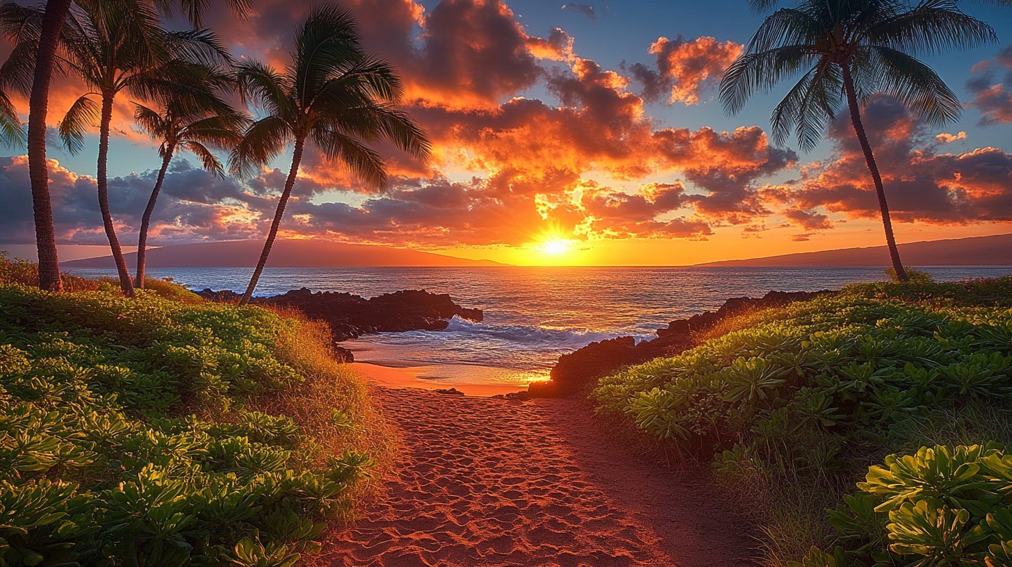 Free Sunset Beach Path Image - Sunset, Beach, Pathway | Download at ...