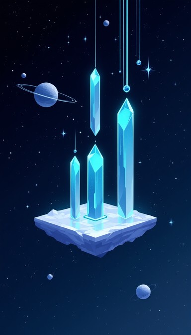 Free Cosmic Crystal Beacon Image - Crystal, Space, Pixel | Download at ...