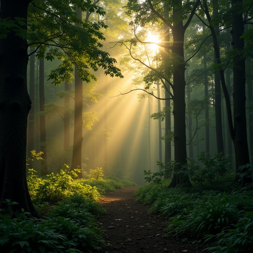Free Magical Forest Light Image - Forest, Sunbeams, Path | Download at ...