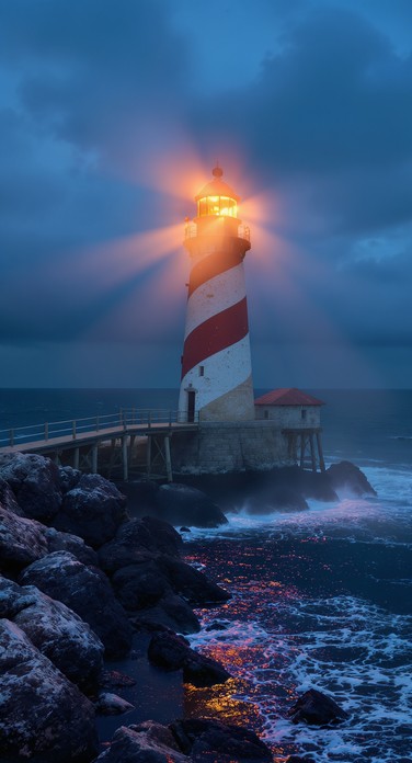 Free Beacon Against Storm Image - Lighthouse, Beacon, Coastal ...