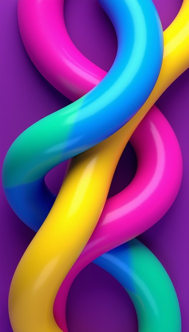 Free Vibrant Twisting Ribbons Image - Ribbons, Geometric, 3d | Download ...