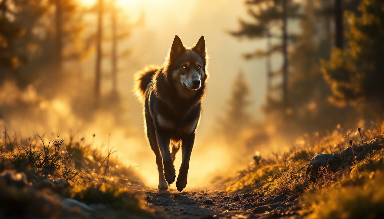 Free Wilderness Wolf Dawn Image - Wolf, Wilderness, Sunrise | Download ...