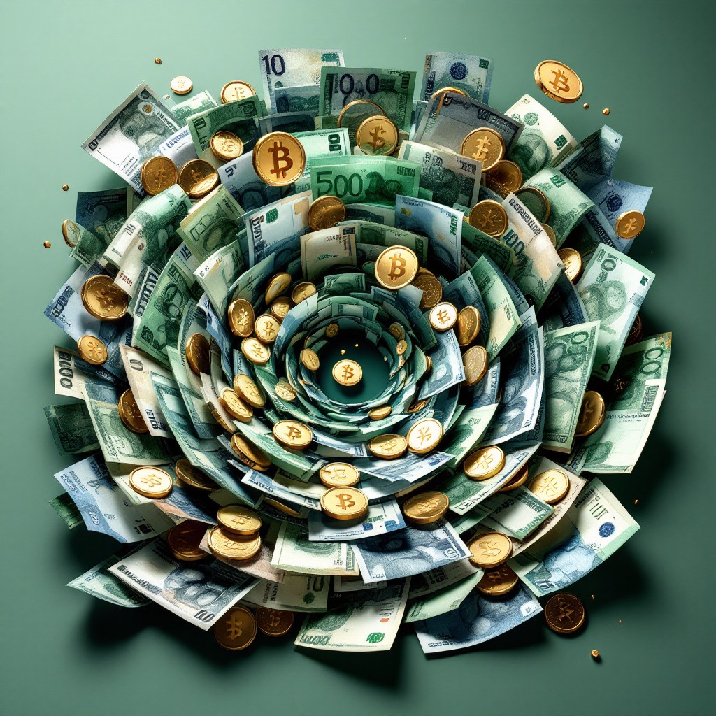 Free Money Spiral Art Image - Money, Spiral, Wealth | Download at StockCake