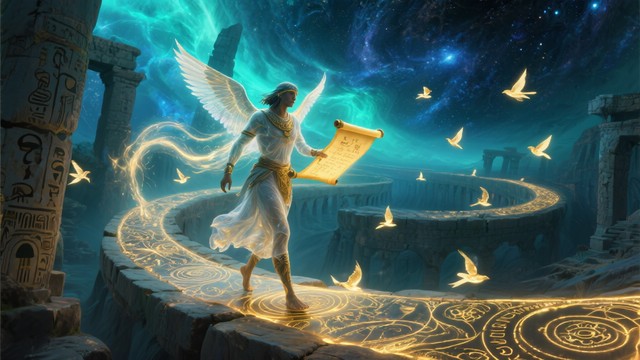Free Ancient Message Bearer Image - Messenger, Scroll, Mountains ...
