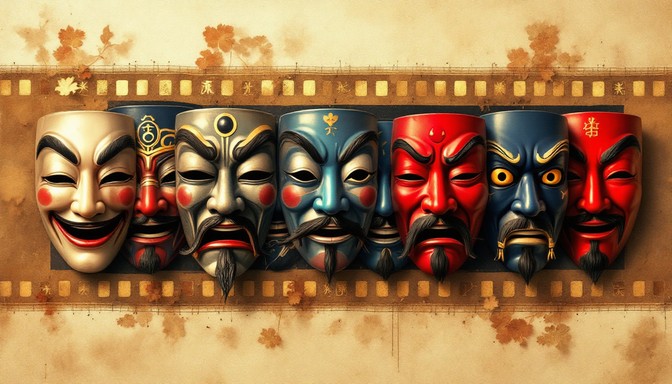 Thatrical Mask Types Free Traditional Movie Emotions Image - Masks, Theatrical, Cinematic ...