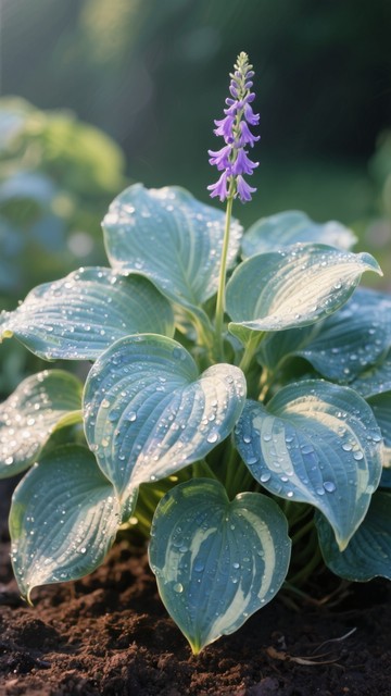 Free Dewy Hosta Elegance Image | Download at StockCake