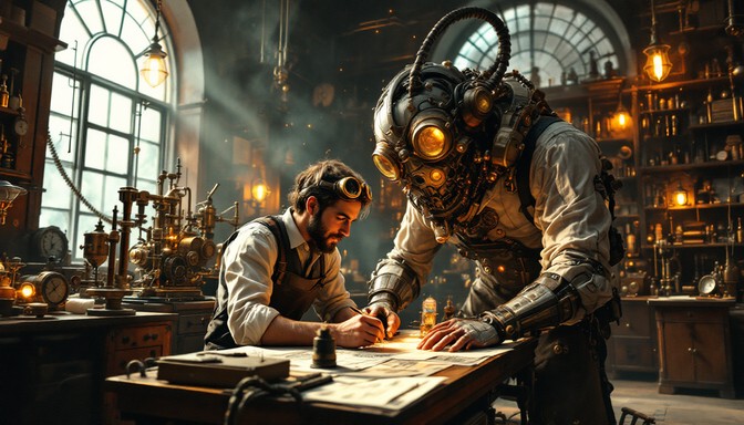 Free Steampunk Romance Workshop Image - Steampunk, Victorian, Inventors ...