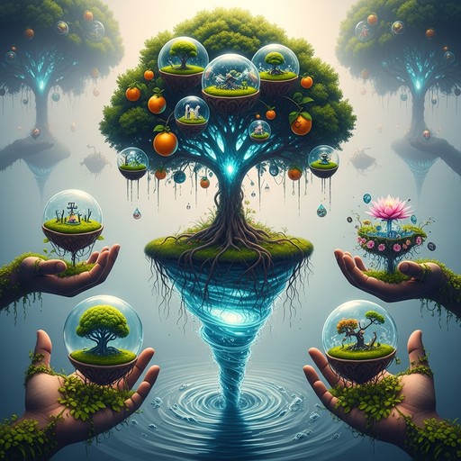 Free Inverted Tree Universe Image - Tree, Surreal, Fantasy | Download ...