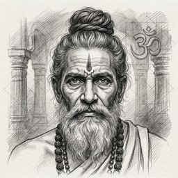 Wisdom Scetch Free Ancient Spiritual Wisdom Image - Graphite, Portrait, Sketch ...